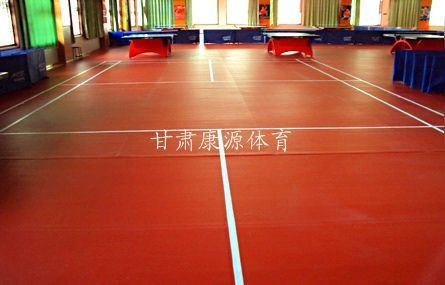 乒乓桌与运动地板的完美结合